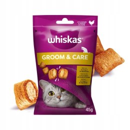 WHISKAS Zdrowy Blask SKIN & COAT przysmak dla kota z kurczakiem 45 g