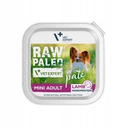 Raw Paleo Pate Mini Adult LAMB tacka alu tray 150g dla małych ras
