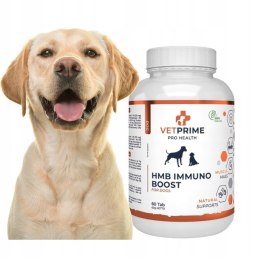 VETPRIME IMMUNO + HMB 60 TAB SUPLEMENT NA ODPORNOŚĆ, WZROST MASY MIĘŚNIOWEJ