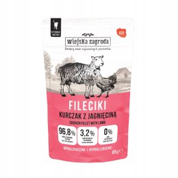 Wiejska Zagroda Karma mokra dla kota Fileciki Kurczak z jagnięciną (dorosły