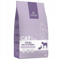 POKUSA Karma Sucha dla kota Veal Rabbit Cielęcina z Królikiem Kitten 3 kg