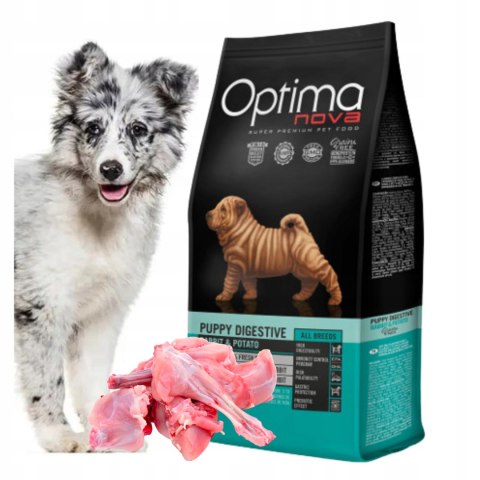 Optimanova Puppy Digestive Rabbit & Potato 12 kg