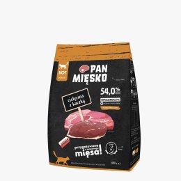 Pan Mięsko karma sucha dla kota Cielęcina z kaczką M 400g