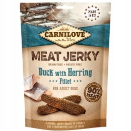 CARNILOVE JERKY KACZKA z śledziem 100g dla PSA