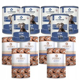 PERRO DZIK Z PASTERNAKIEM VETPRIME MONO ZESTAW 12X400 MONOBIAŁKOWA KARMA