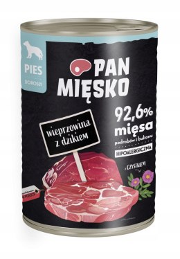 Pan Mięsko pies mokra WIEPRZOWINA Z DZIKIEM 400g