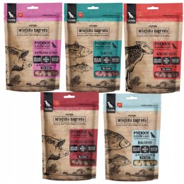 WIEJSKA ZAGRODA PRZYSMAKI MIĘSNE DLA PSA MIX 5X100 G tuńczyk białoryby kąsk