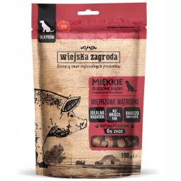 WIEJSKA ZAGRODA PRZYSMAKI MIĘSNE DLA PSA MIX 5X100 G tuńczyk białoryby kąsk