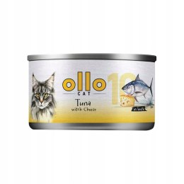 Ollo Cat nr 10 Tuna witch Cheese in broth 70g