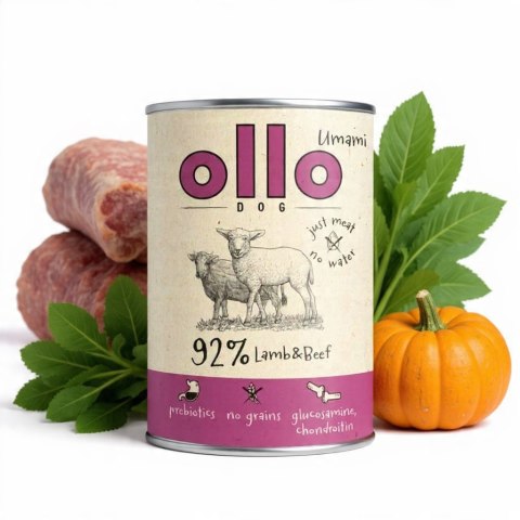 OLLO PUSZKA PIES UMAMI JAGNIĘCINA I WOŁOWINA 12X850G