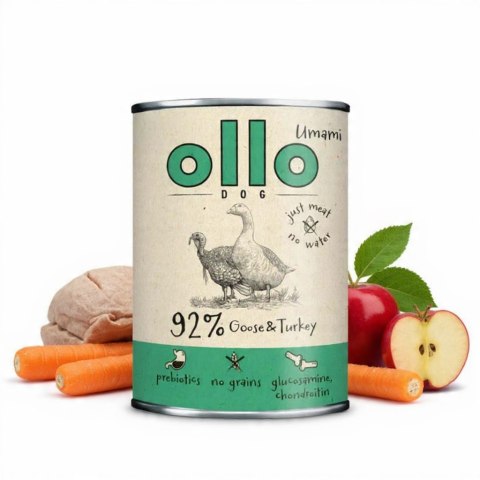 ZESTAW OLLO PUSZKA PIES UMAMI GĘŚ I INDYK 850G