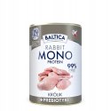 BALTICA NUTRACEUTIC Rabbit 99% and prebiotics 400g KRÓLIK 12X400