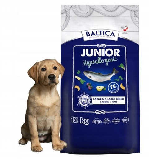 Baltica Junior Hypoallergenic LARGE 12kg Karma dla juniora z łososiem