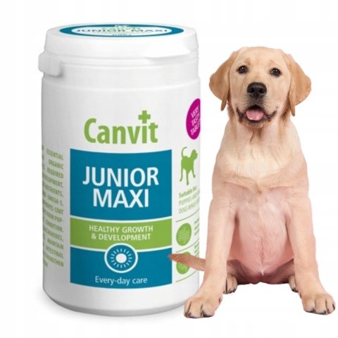 CANVIT JUNIOR MAXI 230g PUPPY WITAMINY DLA SZCZENIĄT szybki wzrost