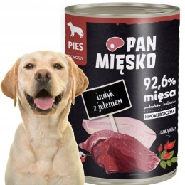 MOKRA KARMA Pan Mięsko Indyk z Jeleniem 400g