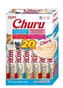 INABA CAT CHURU VARIETIES TUNA SEAFOOD SMACZKI dla kota 20x14g