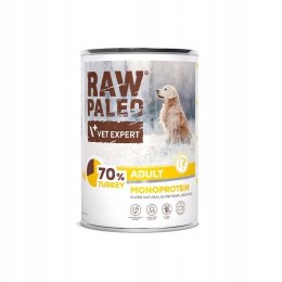 Raw Paleo MONOPROTEIN Indyk/Turkey Adult Can 400g puszki dla alergika