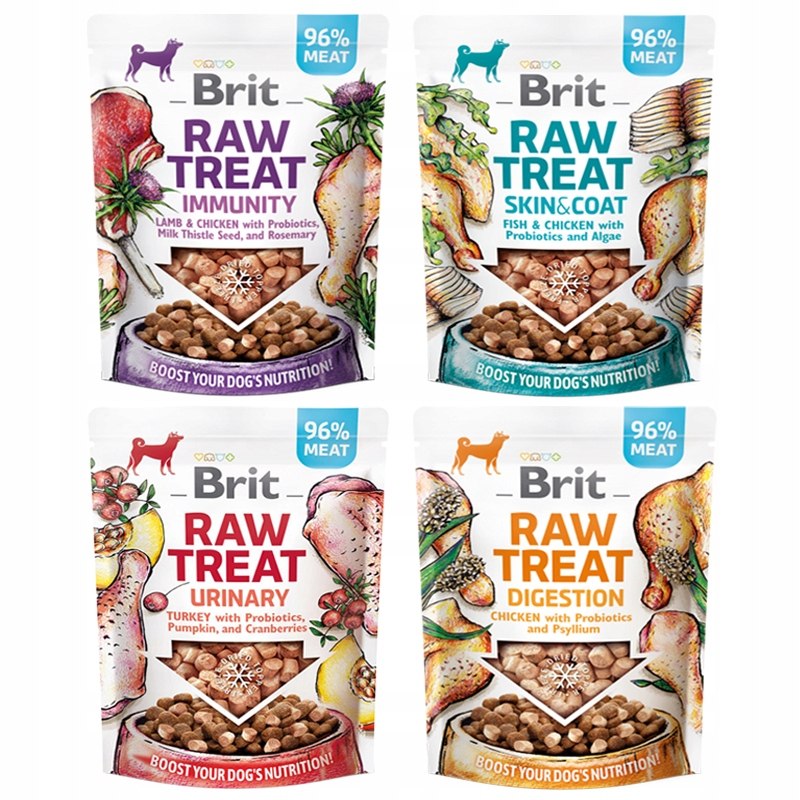 Przysmak dla Psa Liofilizowany Brit Raw Treat x4